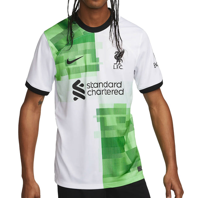Nike Men's Liverpool 2023/24 Away Jersey White/Green Front