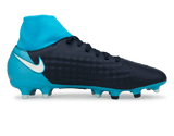 Nike Men's Magista Onda II DF FG Obsidian/White/Gamma Blue Side