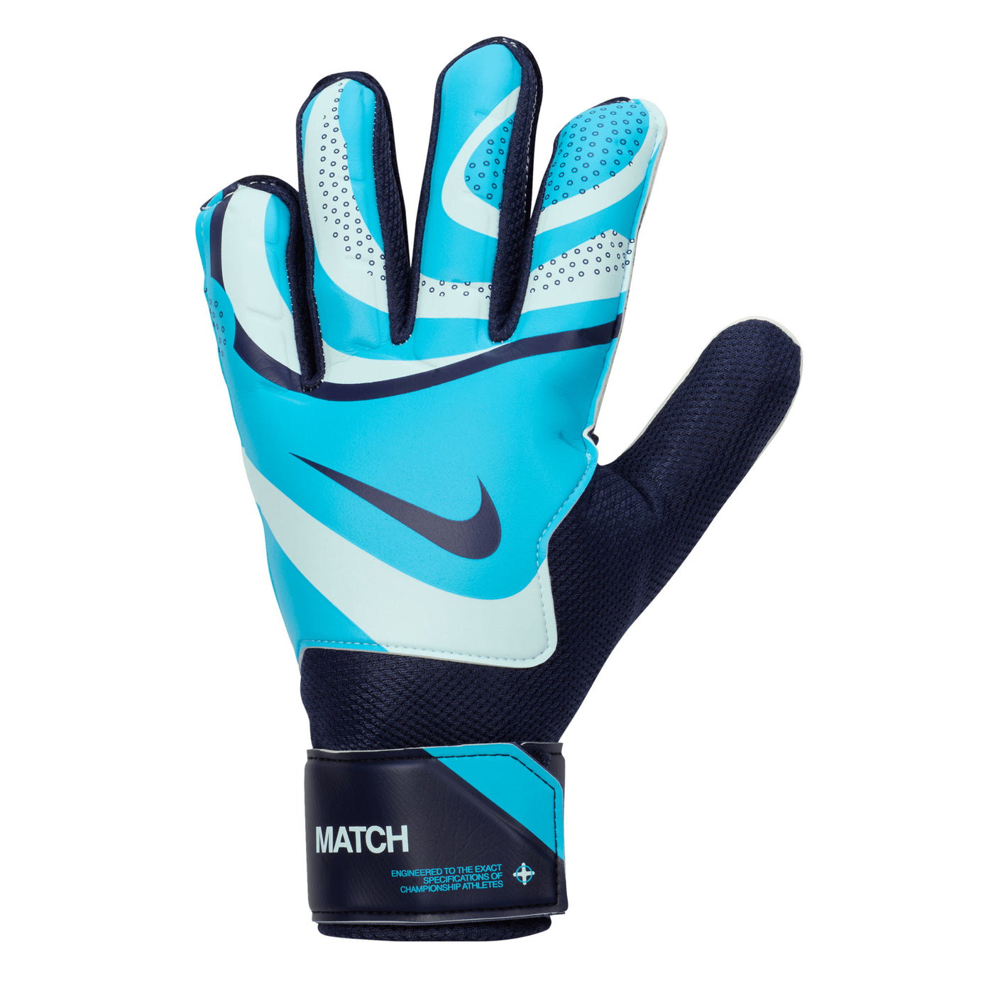 Nike Men's Match Goalkeeper Gloves Glacier Blue/Blackened Blue Front