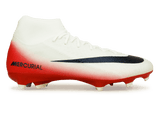 Nike Men's Zoom Mercurial Superfly 10 Academy FG/MG LV8 Red/Obsidian