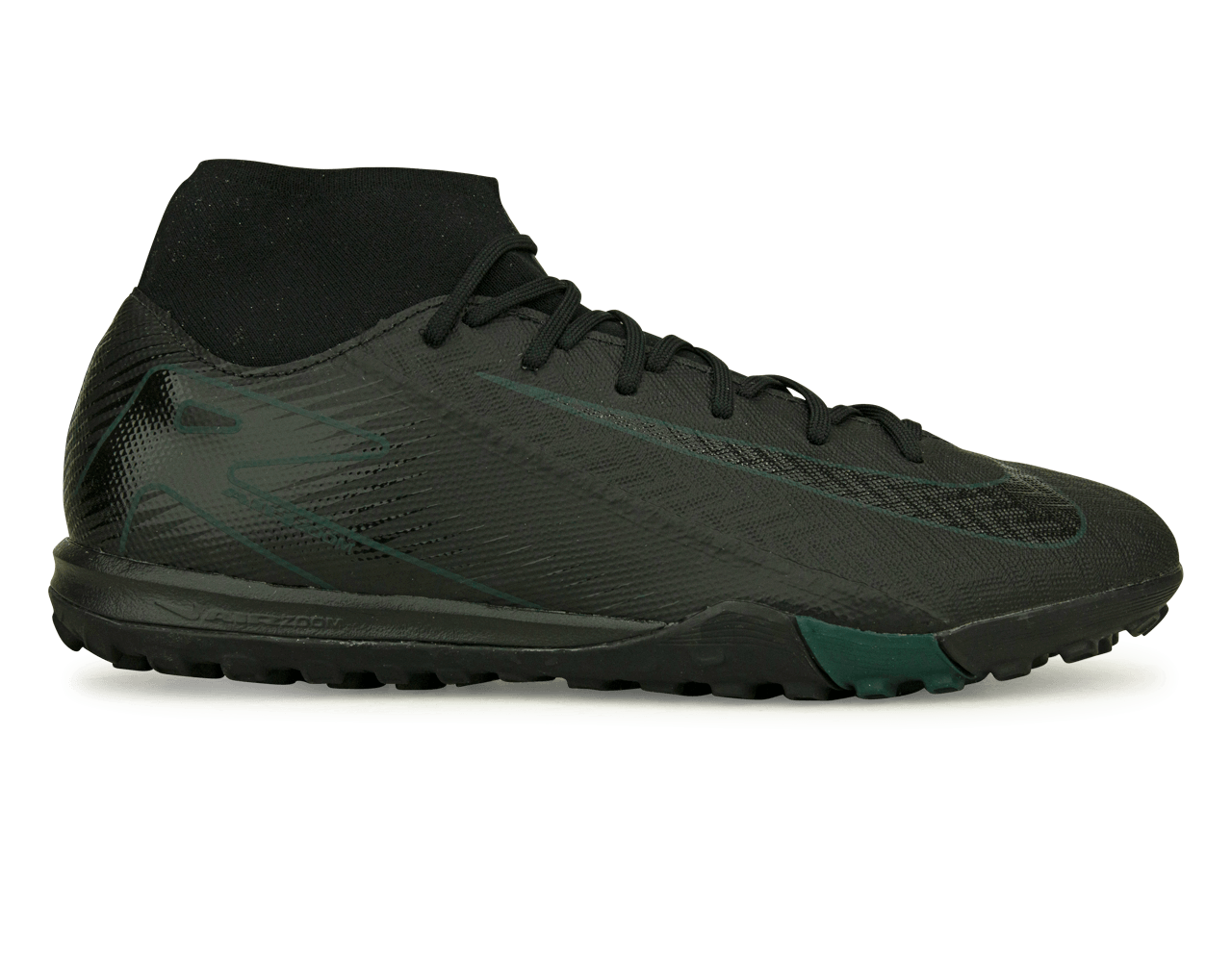 Nike mercurial x indoor soccer shoes size 7.5 25.5 great shape. Black green. Nike Men main image 2