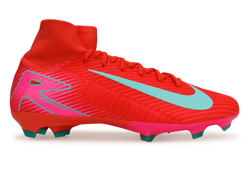 Nike Men's Zoom Mercurial Superfly 10 Pro FG Ember Glow/Aurora Green