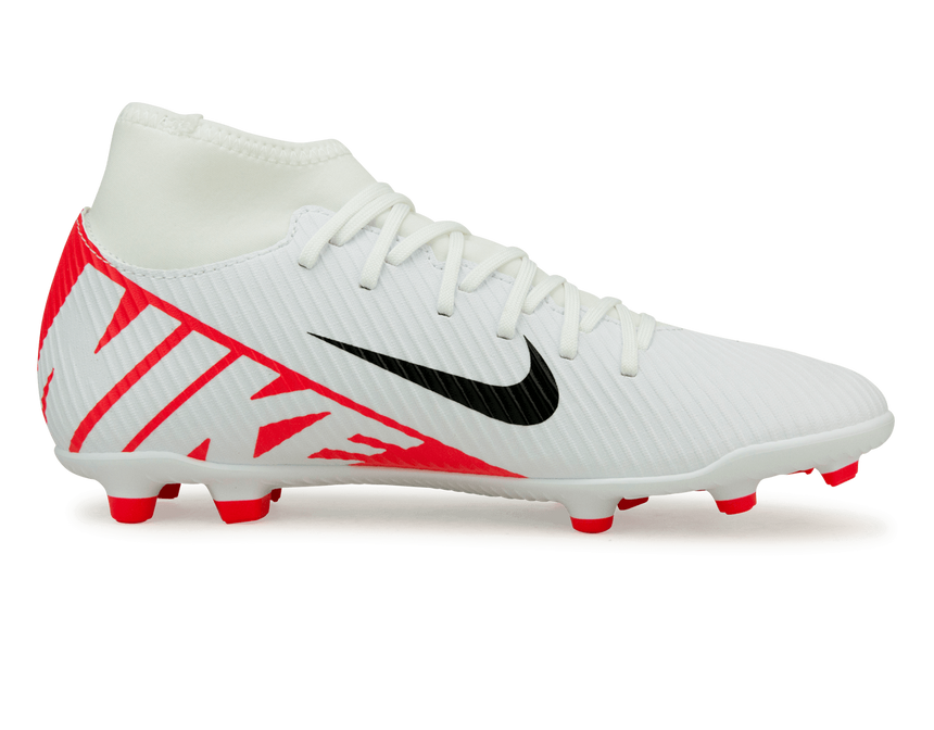 Nike Men's Zoom Mercurial Superfly 9 Club FG/MG White/Red – Azteca