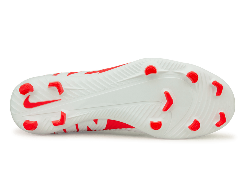 Nike Men's Zoom Mercurial Superfly 9 Club FG/MG White/Red Sole