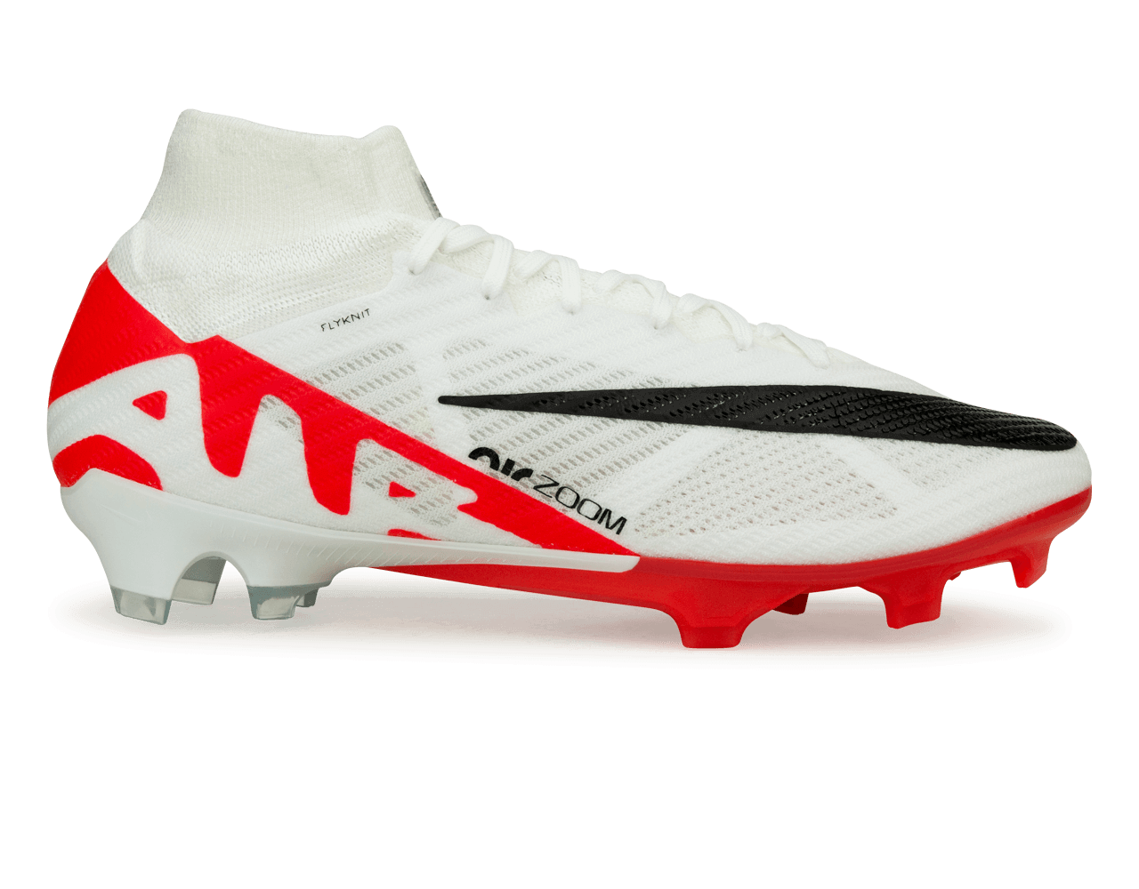 Nike Men's Zoom Mercurial Superfly 9 Elite FG White/Red – Azteca Soccer