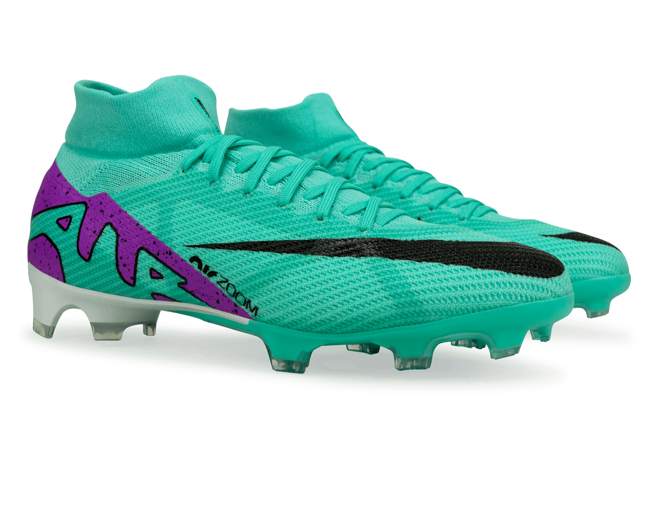 Nike Men's Zoom Mercurial Superfly 9 Pro FG Turquoise/Black/Purple Together