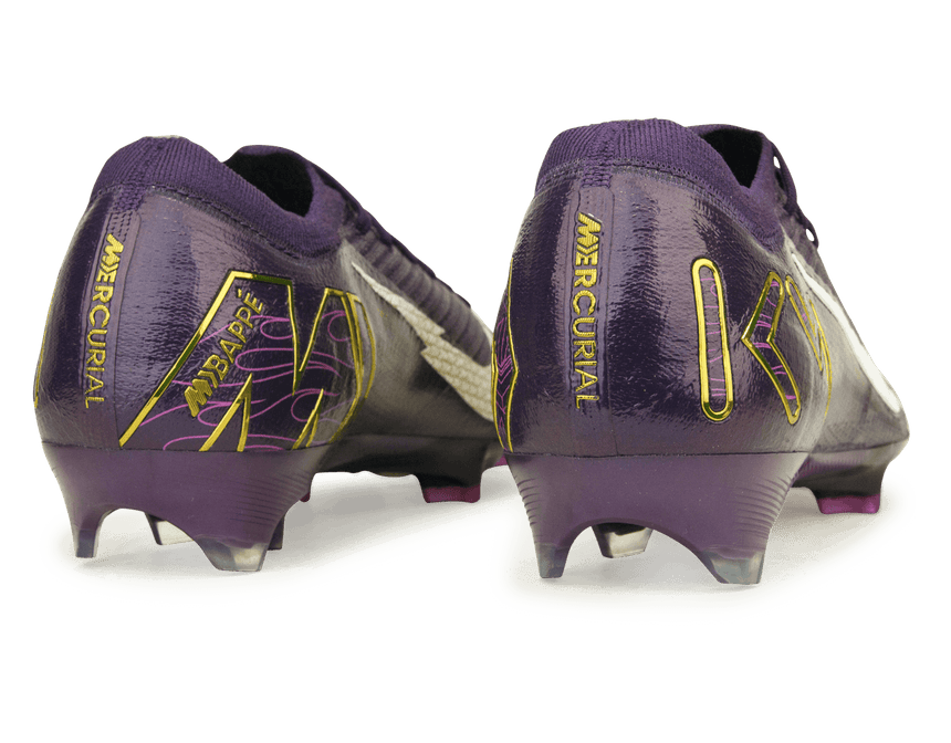 Nike Men's Zoom Mercurial Vapor 16 Elite KM FG Grand Purple/Pale Ivory Heel