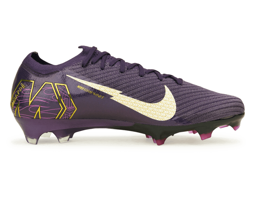 Nike Men's Zoom Mercurial Vapor 16 Elite KM FG Grand Purple/Pale Ivory Side
