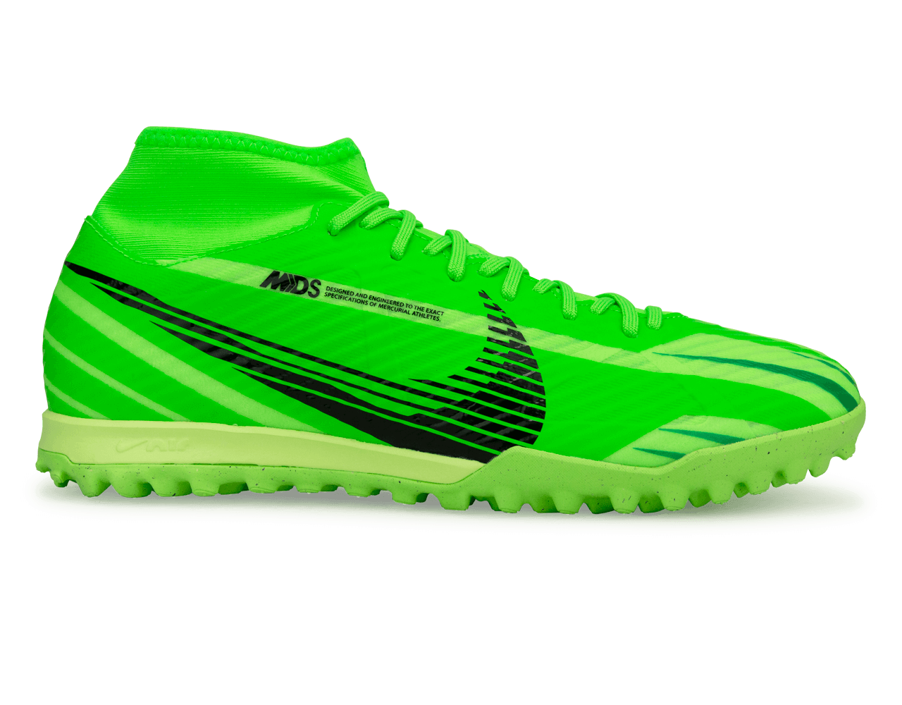 Nike Mercurial Zoom Superfly 9 Academy MDS Turf Soccer Cleats Green Black