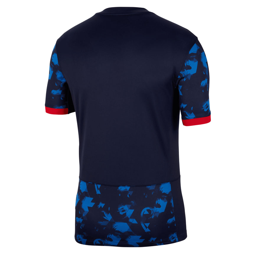 Nike Men's Netherlands 2023/24 Away Jersey Blue/Red Back