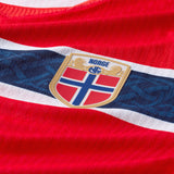 Nike Men's Norway World Cup 2026 Dri-FIT ADV Home Jersey Red Back Crest