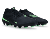 Nike Men's Phantom 6 High Academy FG/MG Black/Illusion Green Together