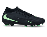 Nike Men's Phantom 6 High Academy FG/MG Black/Illusion Green