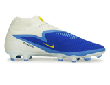 Nike Men's Phantom 6 High Academy FG/MG LV8 Racer Blue/Dark Obsidian Side 