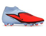 Nike Men's Phantom 6 High Academy FG/MG Royal Tint/Bright Crimson Side