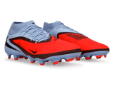 Nike Men's Phantom 6 High Academy FG/MG Royal Tint/Bright Crimson Together