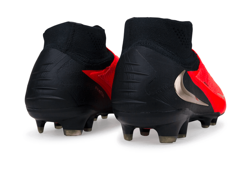 Nike Men's Phantom 6 High Elite FG Bright Crimson/Black Rear