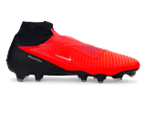 Nike Men's Phantom 6 High Elite FG Bright Crimson/Black Side