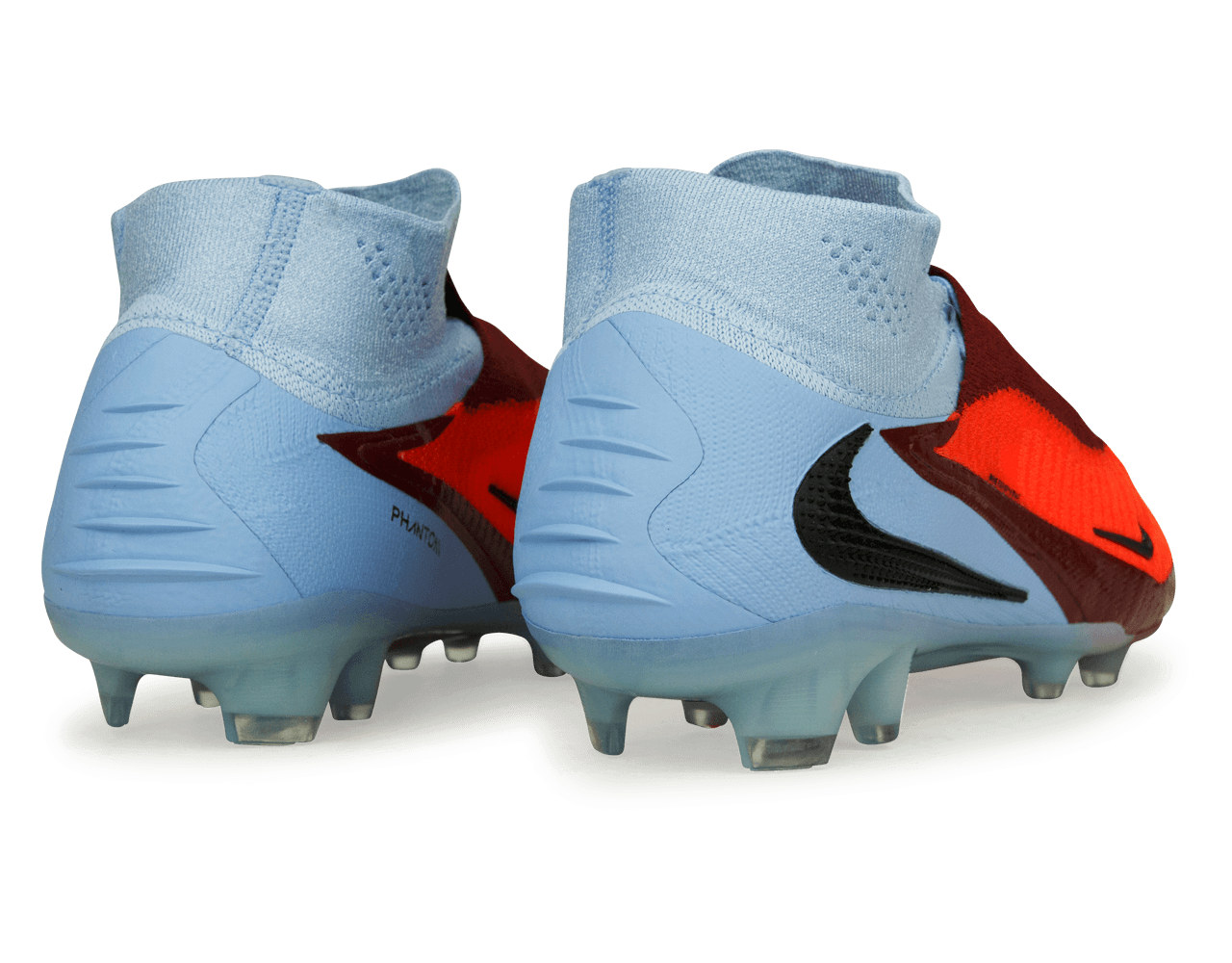 Nike Men's Phantom 6 High Elite FG Royal Tint/Black/Bright Crimson Rear