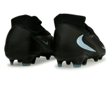 Nike Men's Phantom 6 High Pro FG Black/Ice Blue Rear