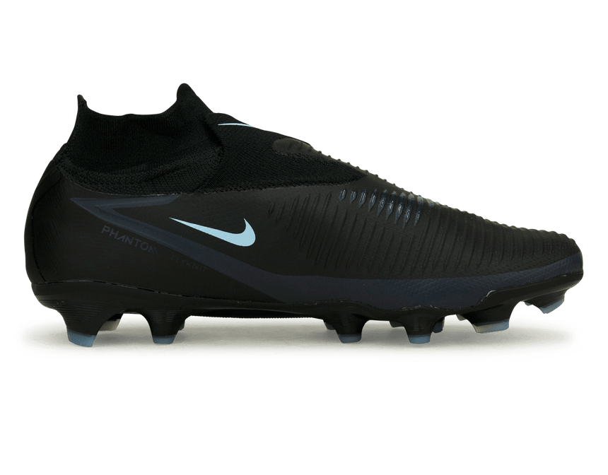 Nike Men's Phantom 6 High Pro FG Black/Ice Blue Side