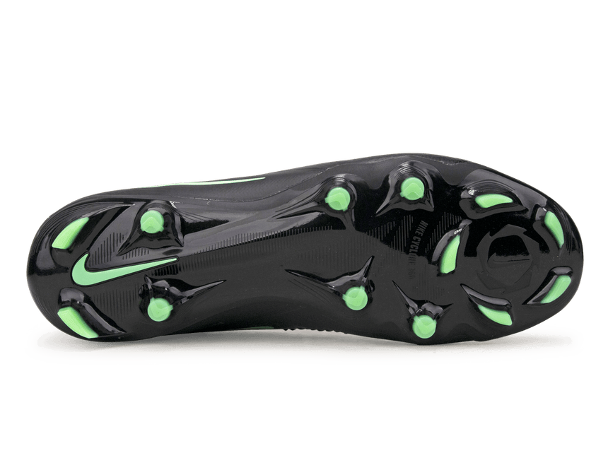 Nike Men's Phantom 6 High Pro FG Black/Illusion Green Bottom
