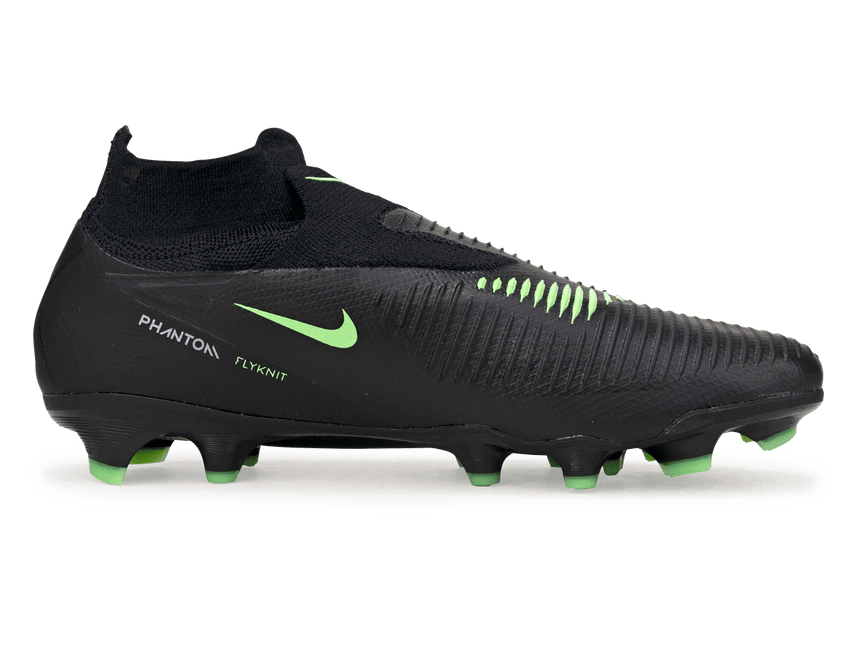 Nike Men's Phantom 6 High Pro FG Black/Illusion Green Side