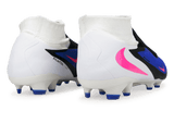 Nike Men's Phantom 6 High Pro FG Racer Blue/Pink Blast Rear
