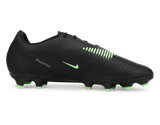 Nike Men's Phantom 6 Low Academy FG/MG Black/Illusion Green Side