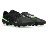 Nike Men's Phantom 6 Low Academy FG/MG Black/Illusion Green Together