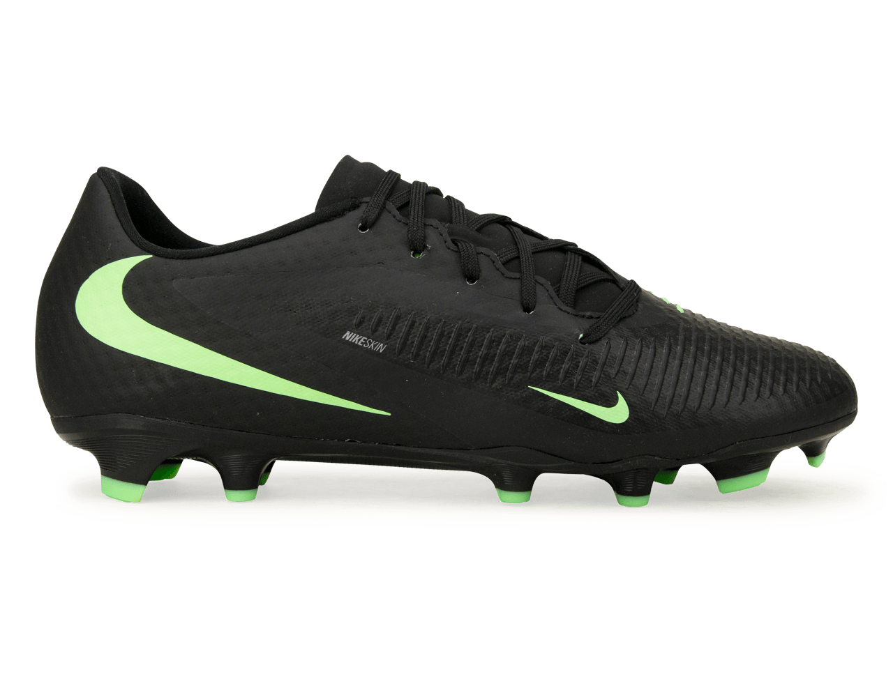 Nike Men's Phantom 6 Low Academy FG/MG Black/Illusion Green