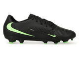Nike Men's Phantom 6 Low Academy FG/MG Black/Illusion Green