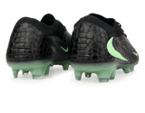 Nike Men's Phantom 6 Low Elite FG Black/Illusion Green Rear
