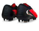 Nike Men's Phantom 6 Low Elite FG  Bright Crimson/Black Rear