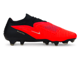 Nike Men's Phantom 6 Low Elite FG  Bright Crimson/Black Side