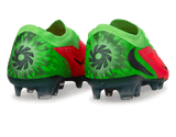 Nike Men's Phantom 6 Low Elite Erling Haaland FG Soccer Cleats Hot Punch Black Green Strike Heel