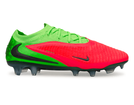 Nike Men's Phantom 6 Low Elite Erling Haaland FG Soccer Cleats Hot Punch Black Green Strike