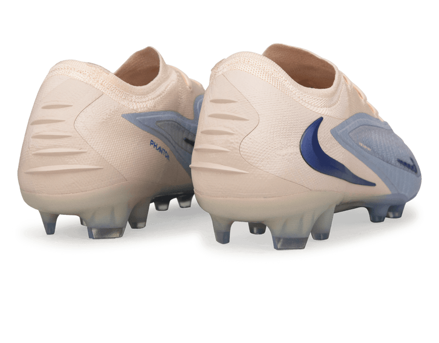 Nike Men's Phantom 6 Low Elite FG LV8 Soccer Cleats Ghost/Guava Ice Heel