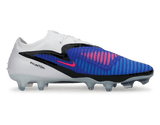 Nike Men's Phantom 6 Low Elite FG Racer Blue/Pink Blast Side