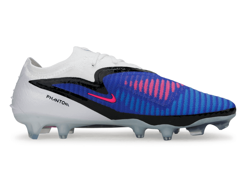 Nike Men's Phantom 6 Low Elite FG Racer Blue/Pink Blast Side