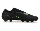 Nike Men's Phantom 6 Low Pro FG Black/Illusion Green Side