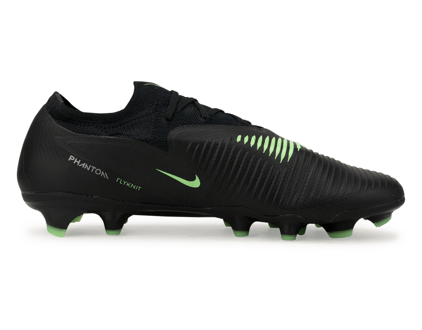 Nike Men's Phantom 6 Low Pro FG Black/Illusion Green Side