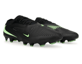 Nike Men's Phantom 6 Low Pro FG Black/Illusion Green Together