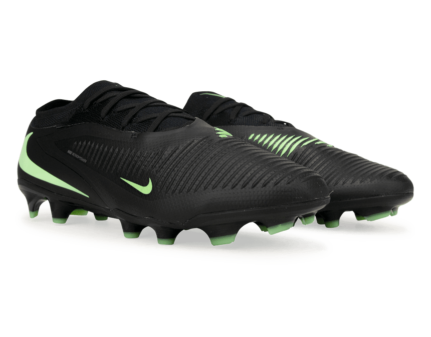 Nike Men's Phantom 6 Low Pro FG Black/Illusion Green Together