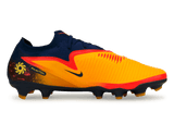 Nike Men's Erling Haaland Phantom 6 Low Pro FG Laser Orange/Lemon Side