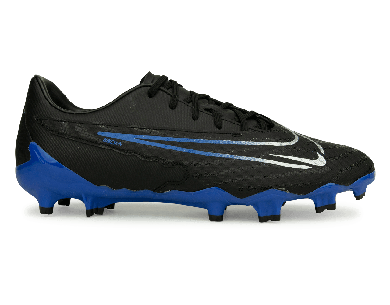 Nike Men's Phantom GX Academy FG/MG Black/Blue – Azteca Soccer Nike Men's Phantom GX Academy FG/MG Black/Blue – Azteca Soccer