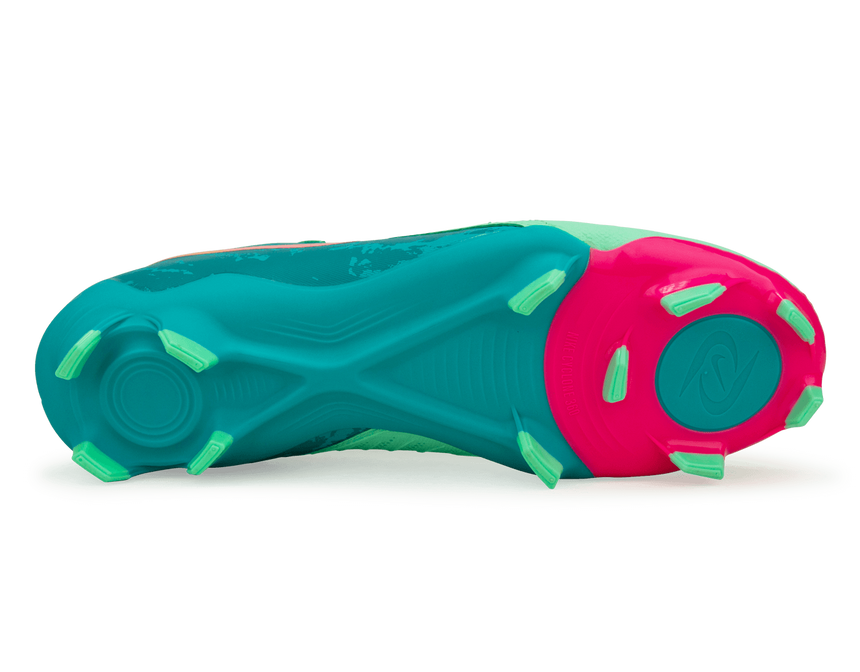 Nike Men's Phantom GX II Academy LV8 FG/MG Green Glow/Black Sole