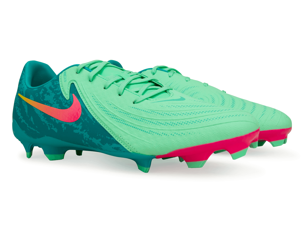 Nike Men's Phantom GX II Academy LV8 FG/MG Green Glow/Black