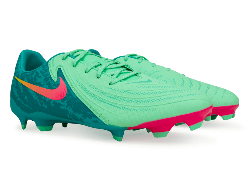 Nike Men's Phantom GX II Academy LV8 FG/MG Green Glow/Black Together