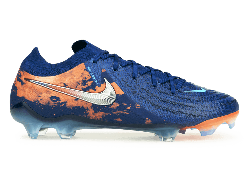 Nike Men's Erling Haaland Phantom GX II Elite FG Blue Void/Chrome
